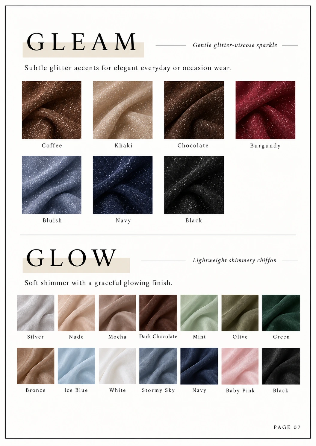 06 Gleam And Glow Fabric Catalogue