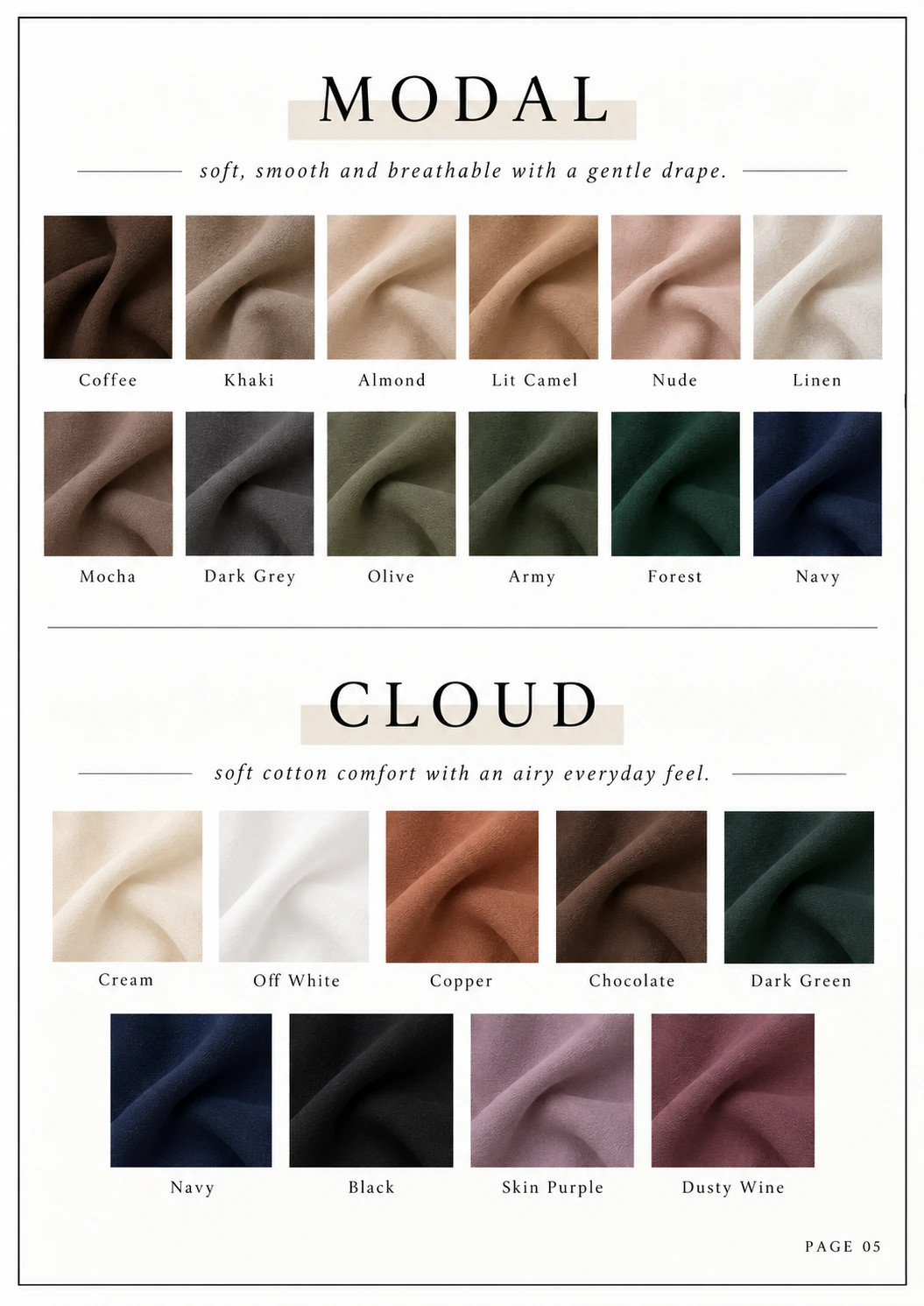 08 Luxury Hijab Swatch Catalogue Page